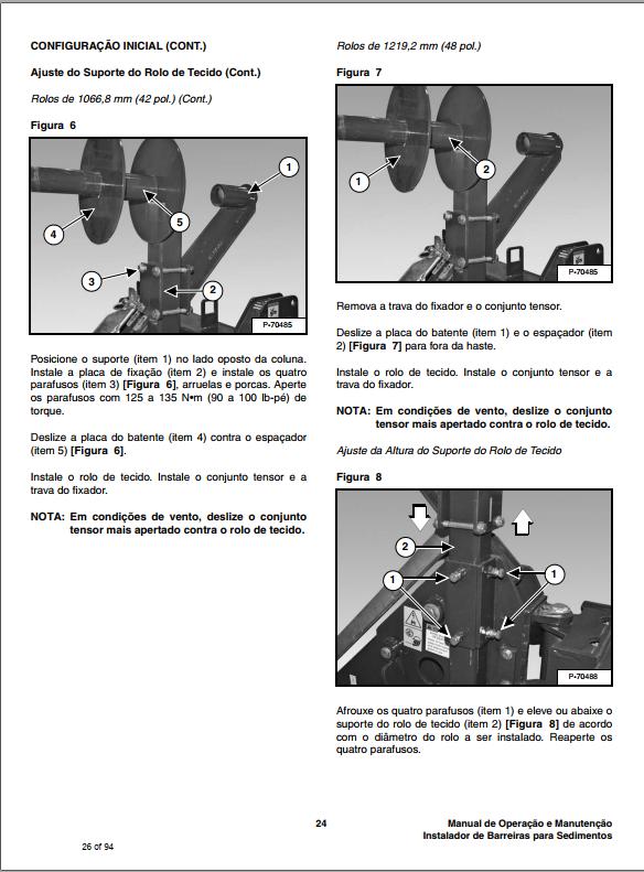 Bobcat Silt Fence Installer Operation Maintenance Manual 6904965 PT 1