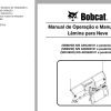 Bobcat Snow Blade SB86HD SB96HD SB108HD Operation Maintenance Manual 6987134 PT