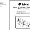Bobcat Snow Blade SB86HD SB96HD SB108HD Operation Maintenance Manual 6990229 PT