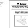 Bobcat Snowblower 54 66 72 Operation Maintenance Manual 6986931 PT