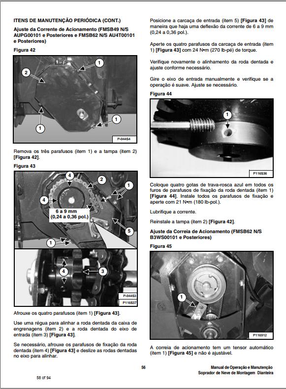 Bobcat Snowblower FMSB49 FMSB629 FMSB62 Operation Maintenance Manual 6990475 PT 1