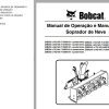 Bobcat Snowblower SB200x54 to SBX240x84 Operation Maintenance Manual 6902052 PT