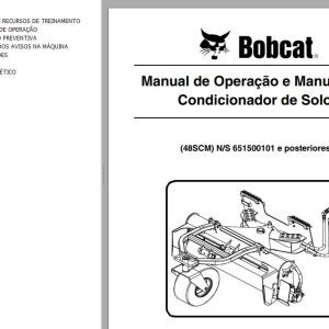 Bobcat Soil Conditioner 48SCM Operation Maintenance Manual 6902008 PT