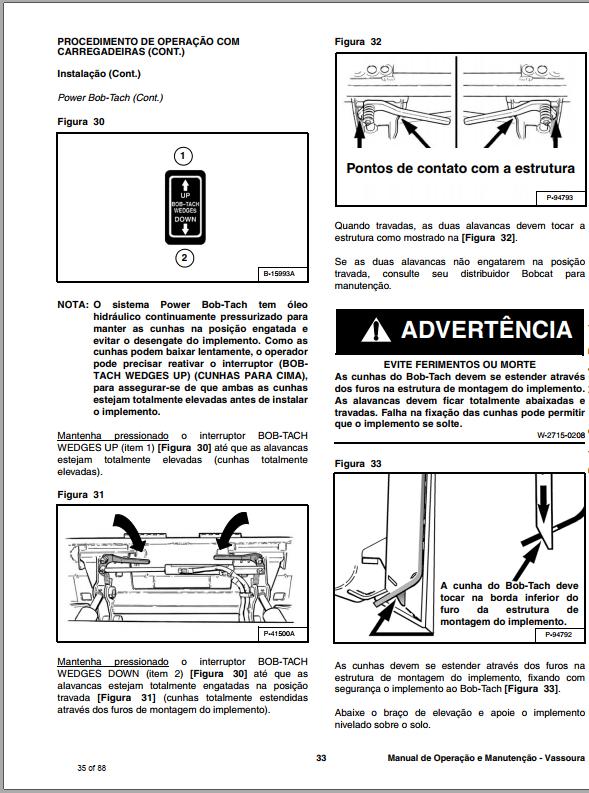 Bobcat Sweeper 36 44 48 54 Operation Maintenance Manual 6986561 PT 1