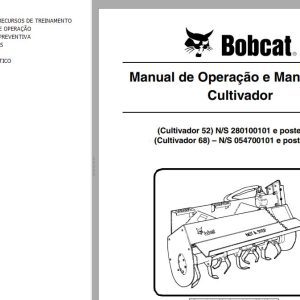 Bobcat Tiller 52 68 Operation Maintenance Manual 6722851 PT
