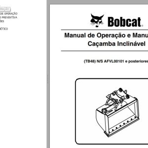 Bobcat Tilt Bucket TB48 Operation Maintenance Manual 6987461 PT