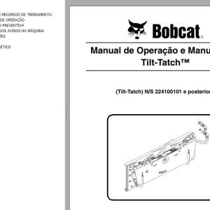 Bobcat Tilt Tatch Operation Maintenance Manual 6903158 PT