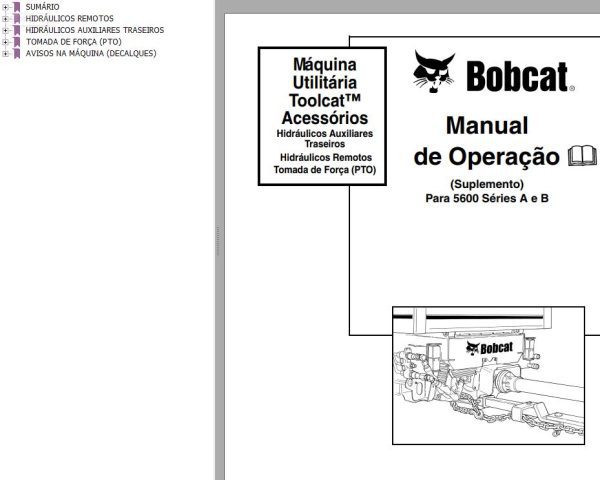 Bobcat Toolcat Utility Accessories Operation Maintenance Manual 6903714 PT