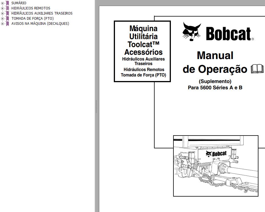 Bobcat Toolcat Utility Accessories Operation Maintenance Manual 6903714 PT