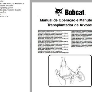 Bobcat Tree Spade TS24T CONV to TS44C Operation Maintenance Manual 6904224 PT