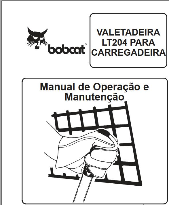Bobcat Trencher LT204 Operation Maintenance Manual 6722613 PT