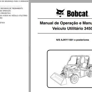 Bobcat Utility 3450 Operation Maintenance Manual PT