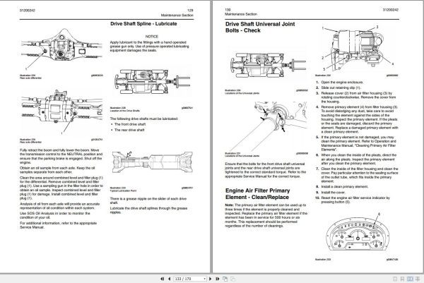 CAT Telehandler TH330B Operation And Maintenance Manual 1