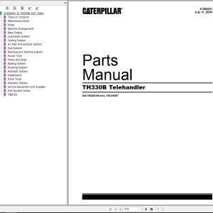 CAT Telehandler TH330B Parts Manual