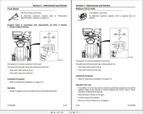 CAT Telehandler TH336 Operation And Maintenance Manual 1