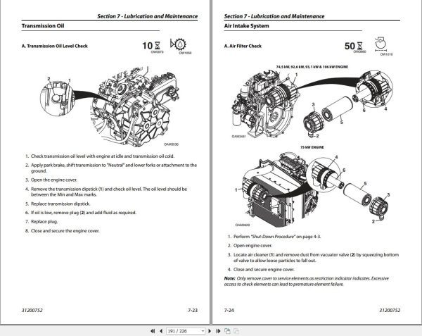 CAT Telehandler TH336C Operation And Maintenance Manual 1