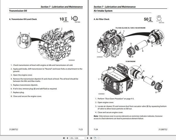 CAT Telehandler TH337C Operation And Maintenance Manual 1 1