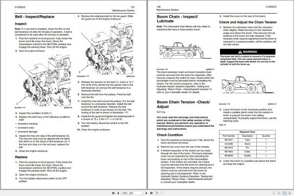 CAT Telehandler TH360B Operation And Maintenance Manual 1