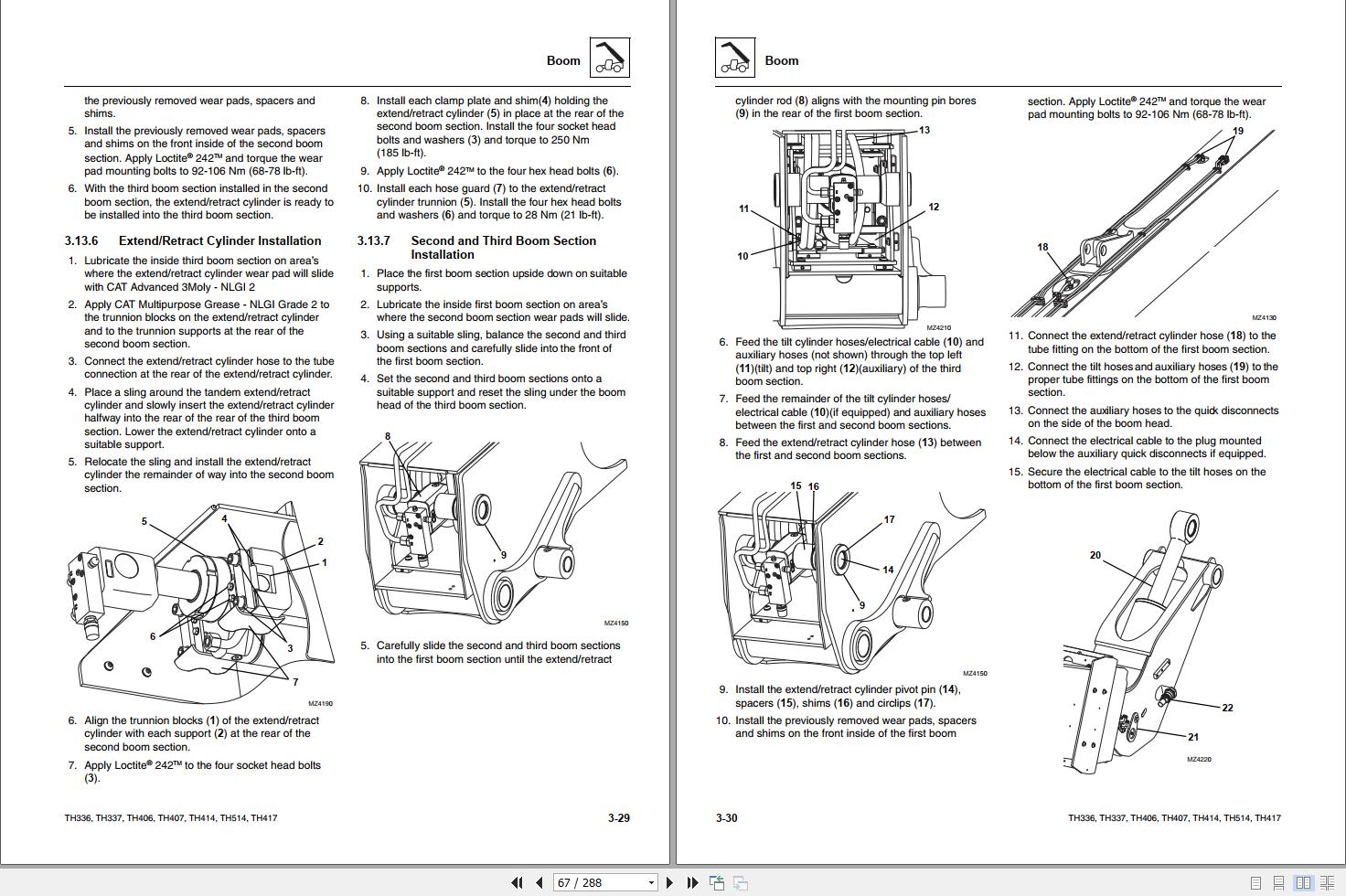 CAT Telehandler TH406 Service Manual