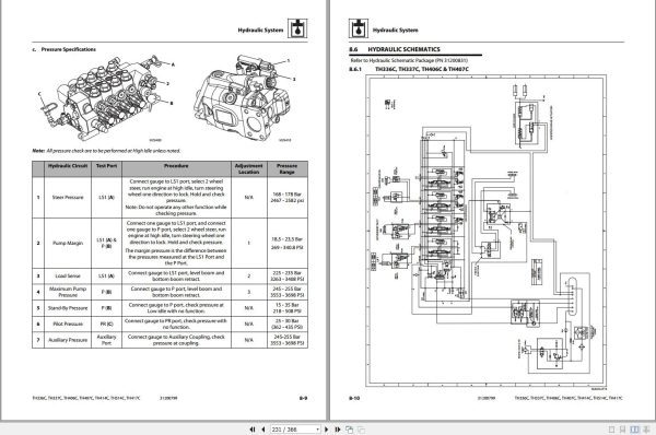 CAT Telehandler TH407C Parts Manual Service Manual Operation And Maintenance Manual 2