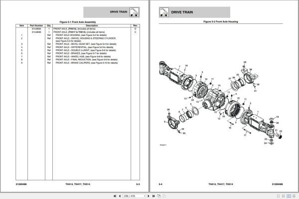 CAT Telehandler TH417 Parts Manual Service Manual Flash Files Operation And Maintenance Manual 1