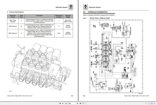 CAT Telehandler TH417 Parts Manual Service Manual Flash Files Operation And Maintenance Manual 2