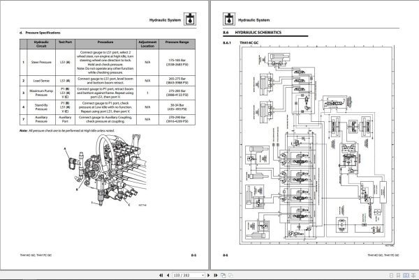 CAT Telehandler TH417C GC Parts Manual Service Manual Operation And Maintenance Manual 2