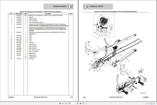 CAT Telehandler TH417C GC Parts Manual 1