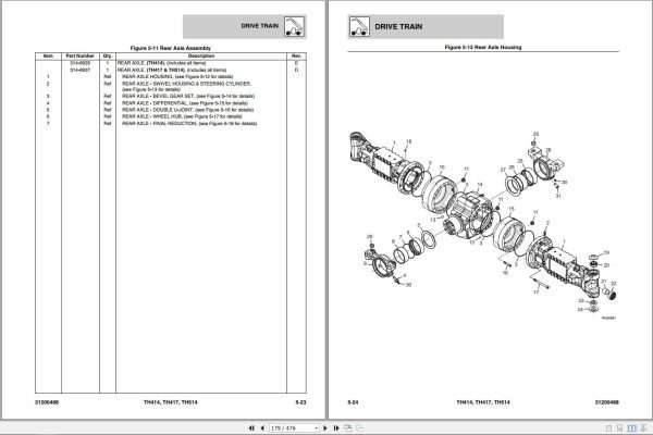 CAT Telehandler TH514 Flash Files Parts Manual Service Manual Operation And Maintenance Manual 1