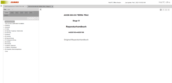 CLAAS WebTIC Offline DE 02 464fb89da2162598a