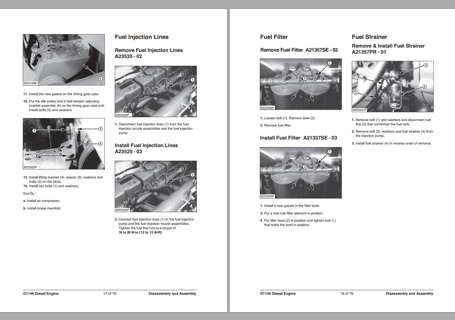 Daewoo Diesel Engine D1146 Disassembly Assembly SB2088E01
