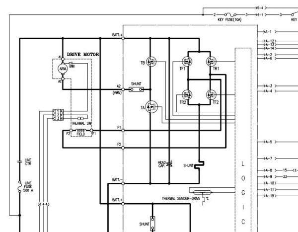 Daewoo Forklift B22X to B30X Electric Schematic A284002 1
