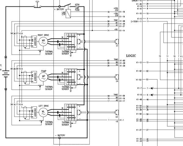 Daewoo Forklift B50X 5AC Electric Schematic A584000 1