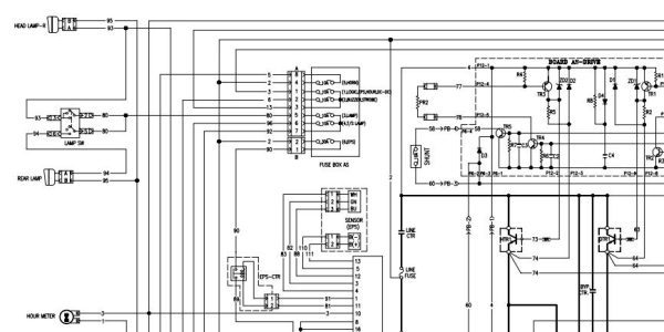 Daewoo Forklift BR20 2 BR25 2 Electric Schematic SB2118E02 03 1