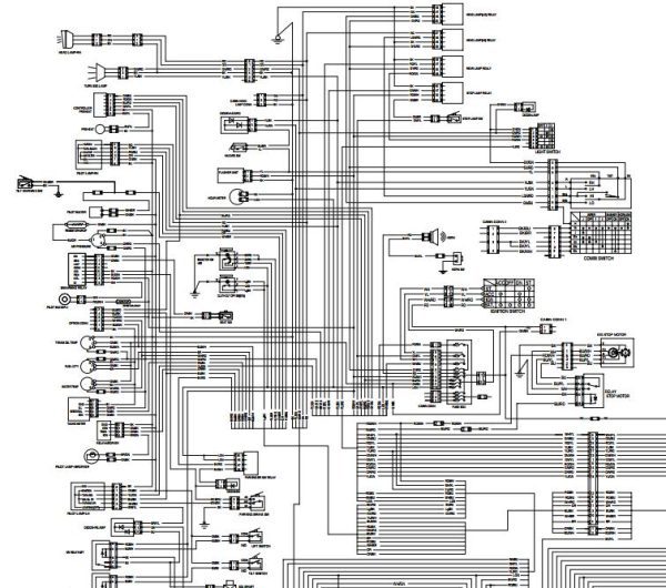 Daewoo Forklift D100 D120 D150 Electric Schematic SB4151E00 1