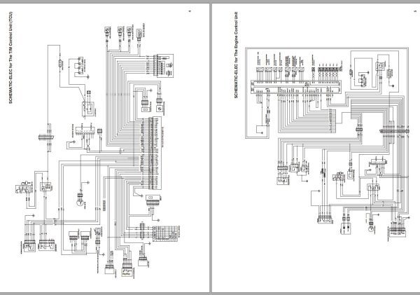 Daewoo Forklift D110S 5 to D160S 5 Electric Schematic SB4223E00 1