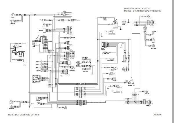 Daewoo Forklift D15S 2 to GC20SC 2 Electric Schematic SB4159E01 1