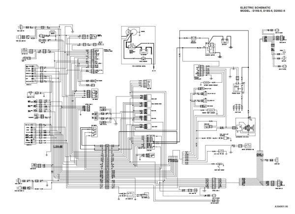 Daewoo Forklift D15S 5 to GC20SC 5 Electric Schematic SB4247E00 1