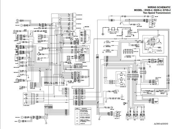 Daewoo Forklift D50S 2 to G70S 2 Electric Schematic SB4147E01 1