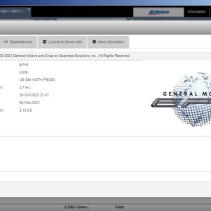 General Motors GMNA EPC 02.2023 Spare Parts Catalog VMWare 1