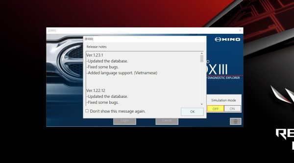Hino Diagnostic Explorer 3 Hino DXIII Ver.1.23.1 01.2023 Diagnostic Software 1
