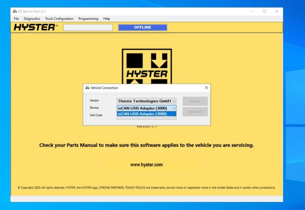 Hyster PC Service Tool v5.1 01.2023 Diagnostic Software DVD 2