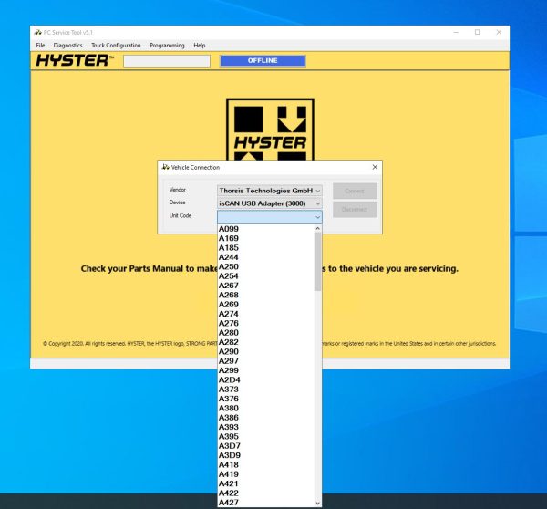 Hyster PC Service Tool v5.1 01.2023 Diagnostic Software DVD 3