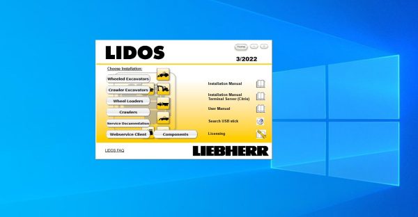 Liebherr Lidos Offline LBH LFR LHB LWT 03.2022 Spare Parts Catalog DVD 2
