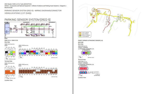 Mazda 3 AWD L4 2.5L Turbo Electrical Wiring Diagram 1