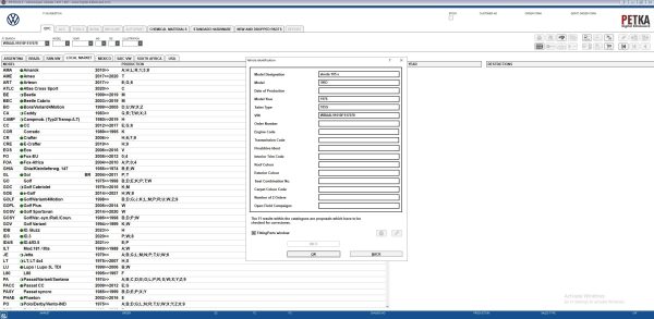 PETKA 8.3 Volkswagen Seat Skoda Audi Commercial Vehicles Porsche 01.2023 Spare Parts Catalog 10