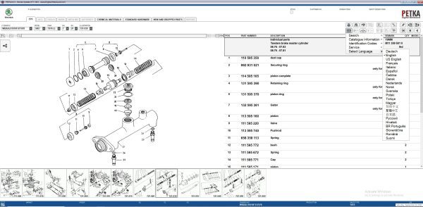 PETKA 8.3 Volkswagen Seat Skoda Audi Commercial Vehicles Porsche 01.2023 Spare Parts Catalog 14