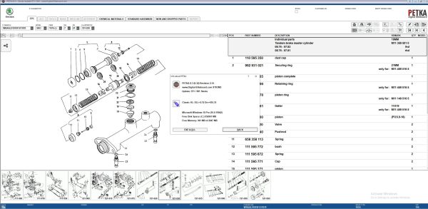 PETKA 8.3 Volkswagen Seat Skoda Audi Commercial Vehicles Porsche 01.2023 Spare Parts Catalog 15