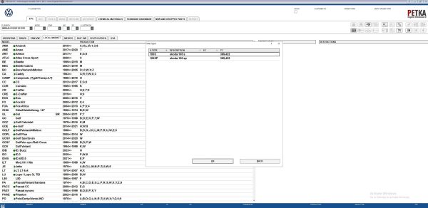 PETKA 8.3 Volkswagen Seat Skoda Audi Commercial Vehicles Porsche 01.2023 Spare Parts Catalog 9