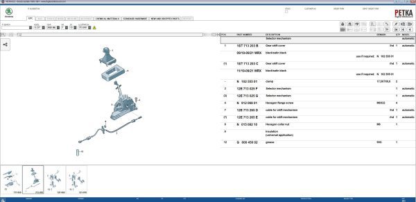 Skoda PETKA 8.3 09.2022 Spare Parts Catalog 5